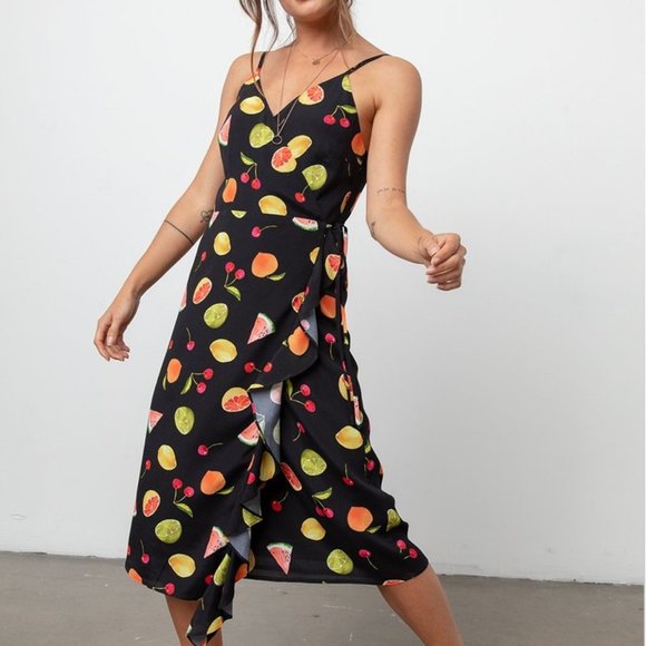 Rails Dresses & Skirts - NWT Rails IRIS FRUIT TROPIC Wrap Dress Size XS